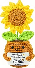 Eternal Crochet Sunflower – Original and Motivational Gift for Women, Girlfriend, Friend or Coworker | Opposing Gifts, Office or University | Birthday Gift | Home Decoration