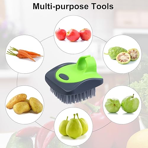 Miniatura 5 de Aodaer Cepillo para Verduras, Cepillo de Patatas, Cepillo de Silicona con Lado Duro y Suave, Herramientas de Limpieza para Frutas y Verduras