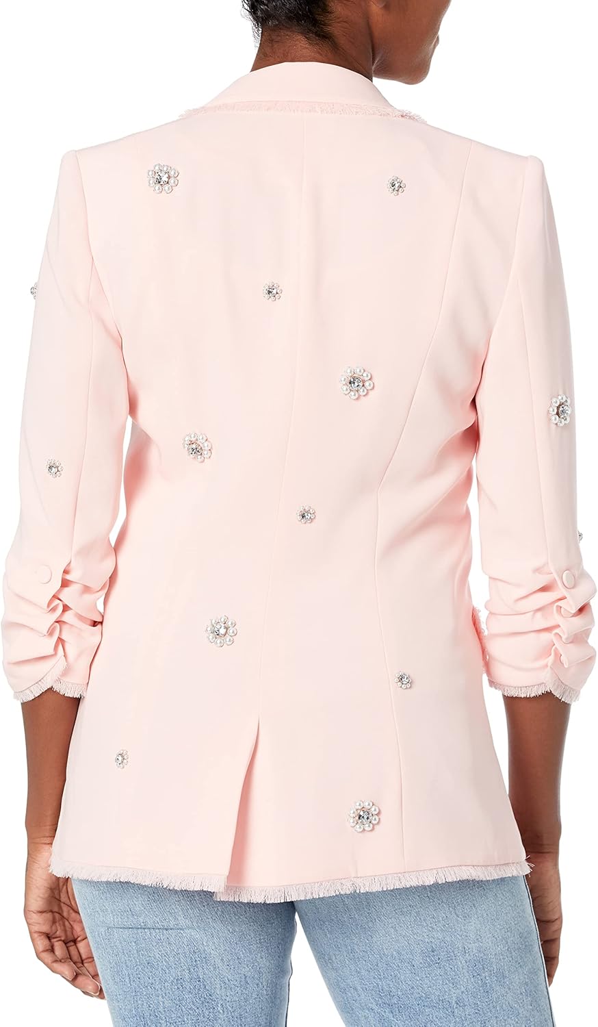 Cinq à Sept Womens Pearl Ditsy Flower Embroidered Khloe Blazer - Image 2