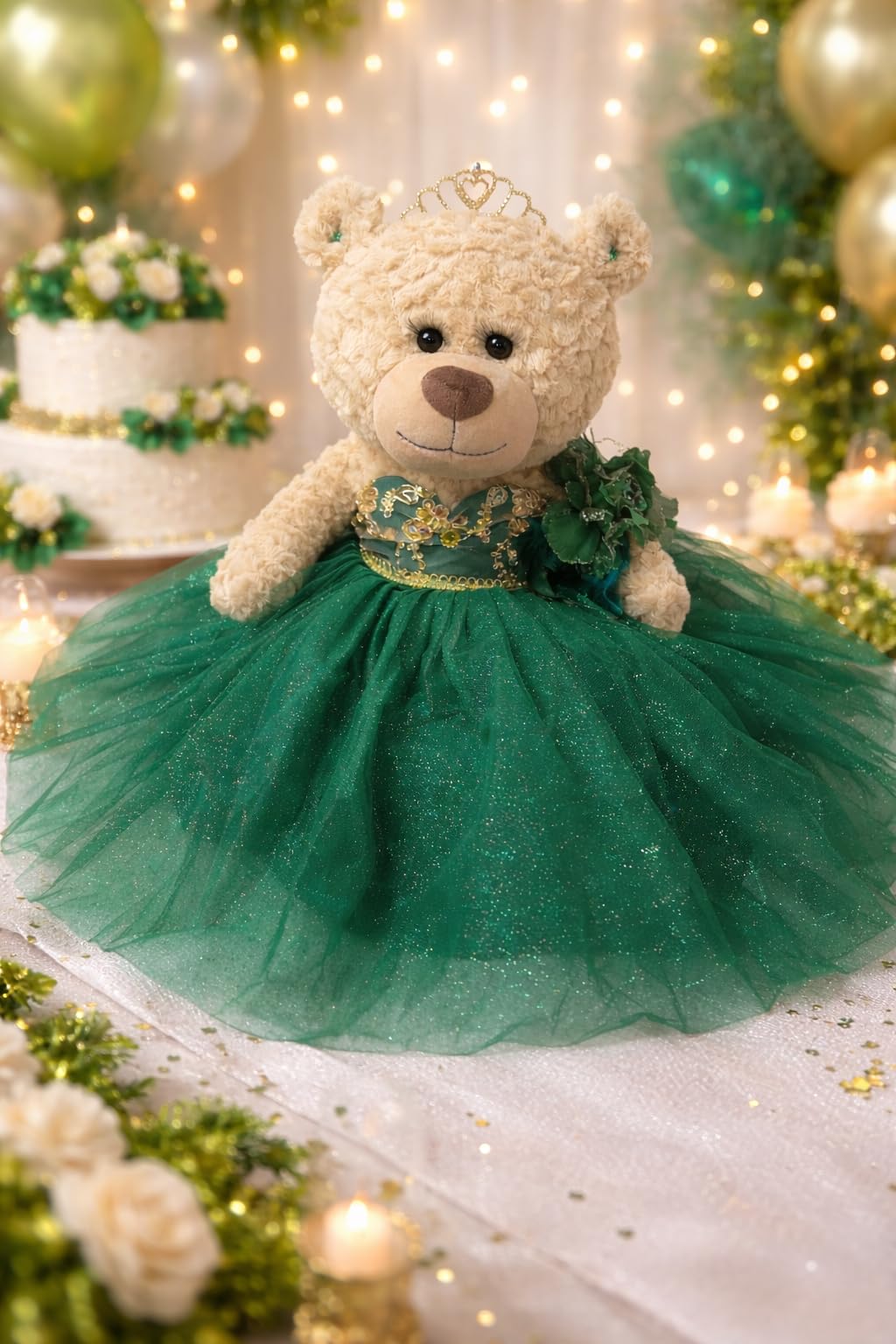 Amazon.com: KINNEX COLLECTIONS SINCE 1997 Large 20 Quinceaera Teddy Bear  Centerpiece  Elegant Dress, Oversized Keepsake Gift for 15 Aos, OSO  Quinceaera Decoracin B16632-33 (Emerald Green) : Home & Kitchen