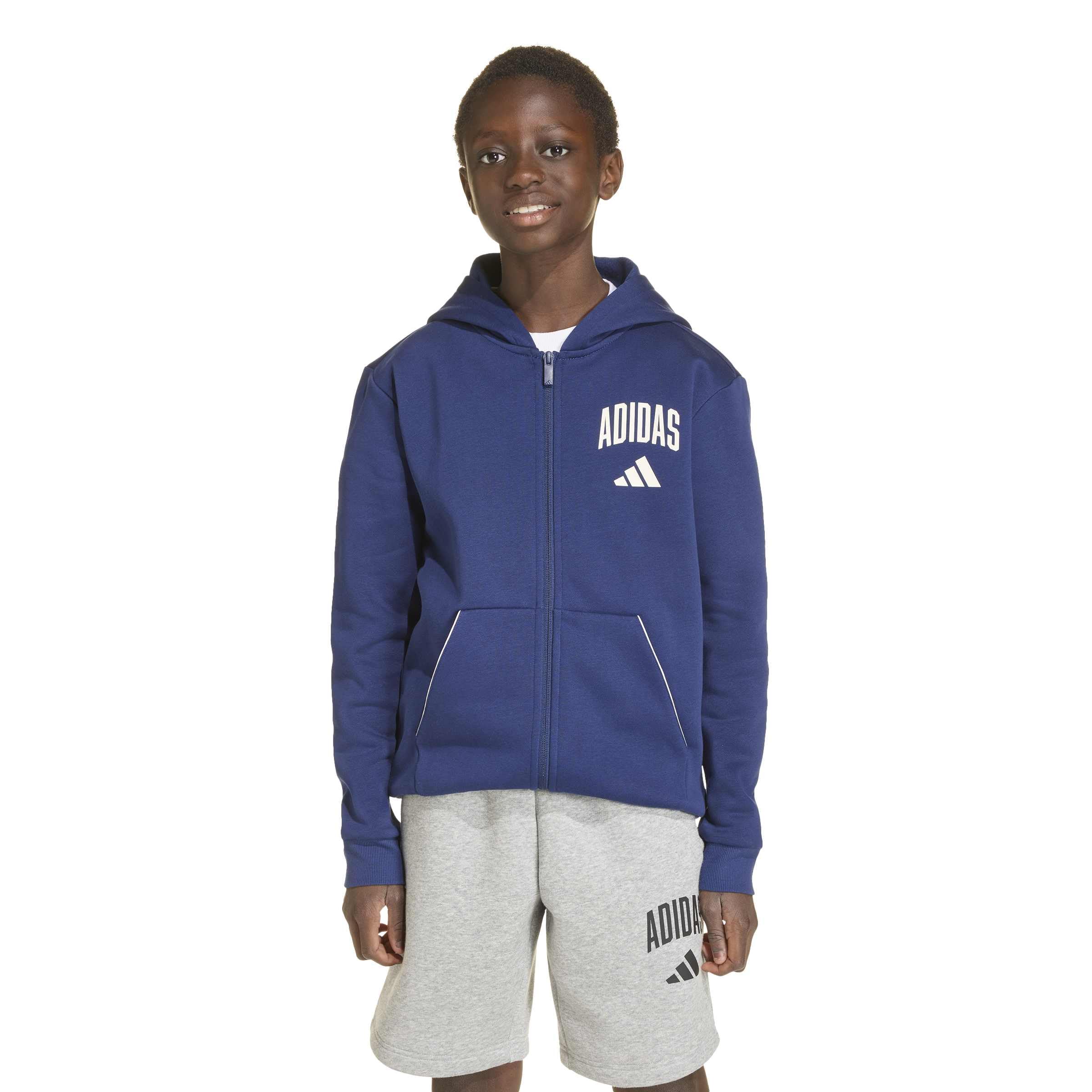 Adidas Seasonals Collegiate Typography Hoody Sweatshirt à Capuche Mixte Enfant