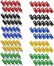 WITTKOWARE Assortment of Nativity Scenes/Model Making Dwarf Plugs/Couplings 2.6 mm, 100 Pieces, 5 Colours (Red/Black/Blue/Yellow/Green)