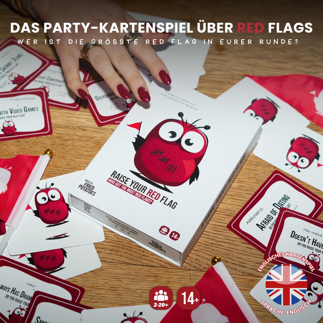 Red Flags: The Game of Terrible Dates, Divertente gioco di carte/gioco di società per adulti, 3-10 giocatori, di Jack Dire, creatore di Superfight (versione inglese