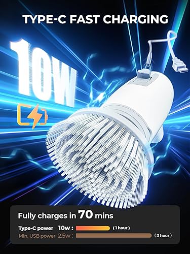 Miniatura 2 de Limpiador eléctrico giratorio, cepillo de limpieza inalámbrico con 9 cabezales de cepillo reemplazables, mango de extensión de 3 velocidades para