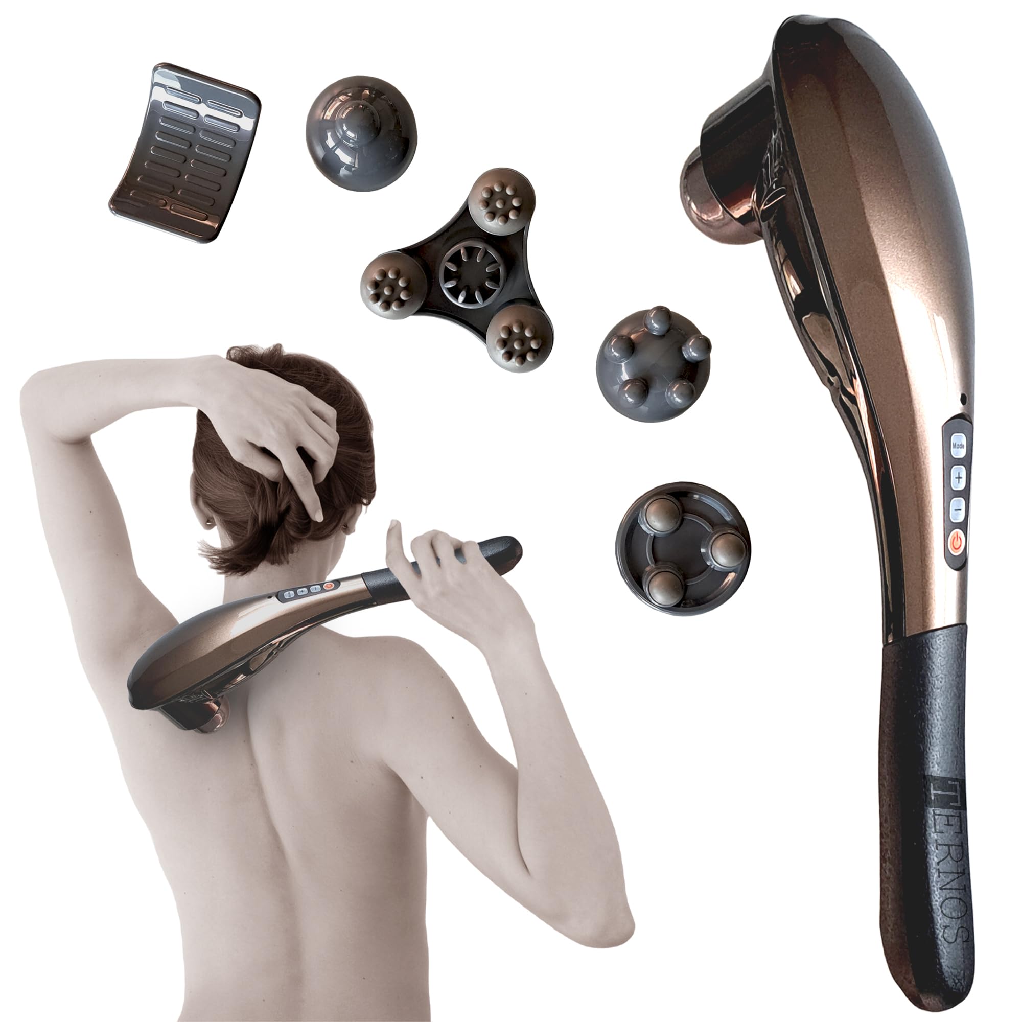 Pistolet de Massage Musculaire, Appareil Électrique pour Dos, Cervicales et Cou