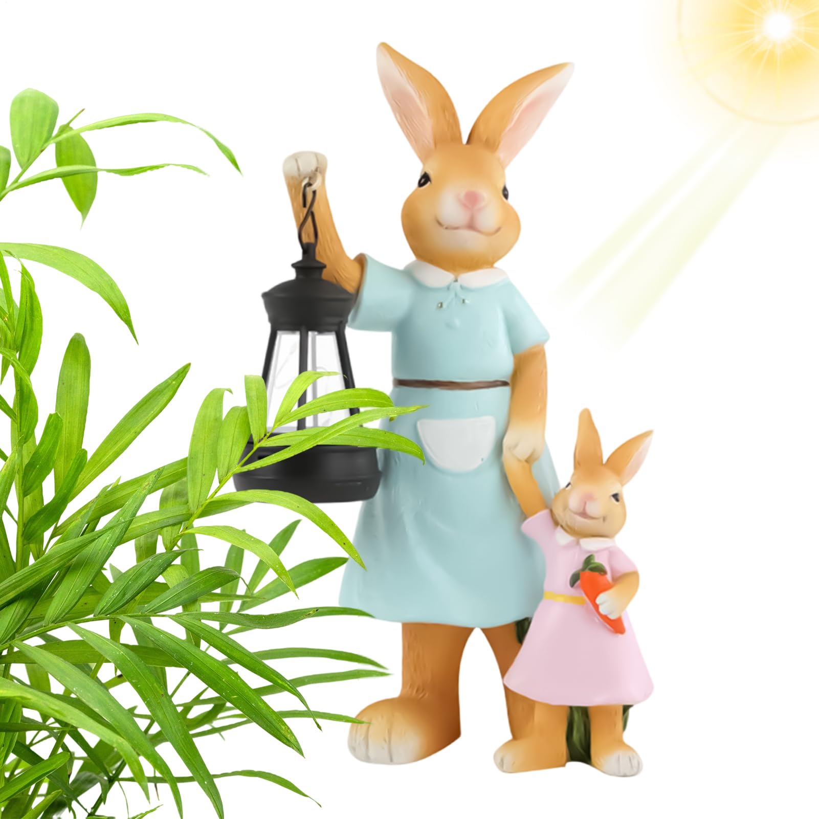 Lampe solaire lapin étanche contre l'obscurité du jardin