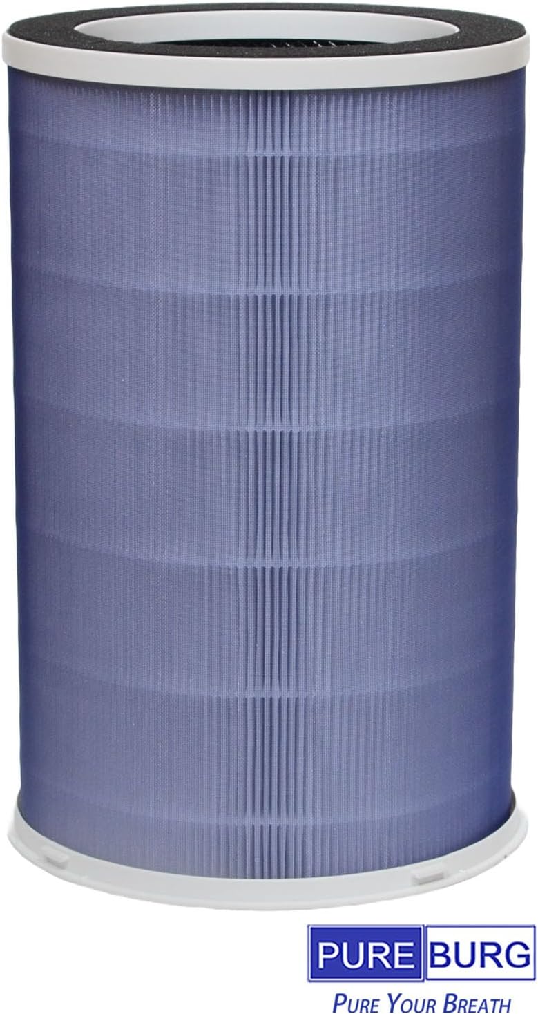 PUREBURG Replacement Filter Compatible with FIWOTTTDA Air Purifier Model : Breathe Nature 01,H13 HEPA Activated Carbon 3-Stage Filtration Air Clean Dust VOCs Odor - Image 3