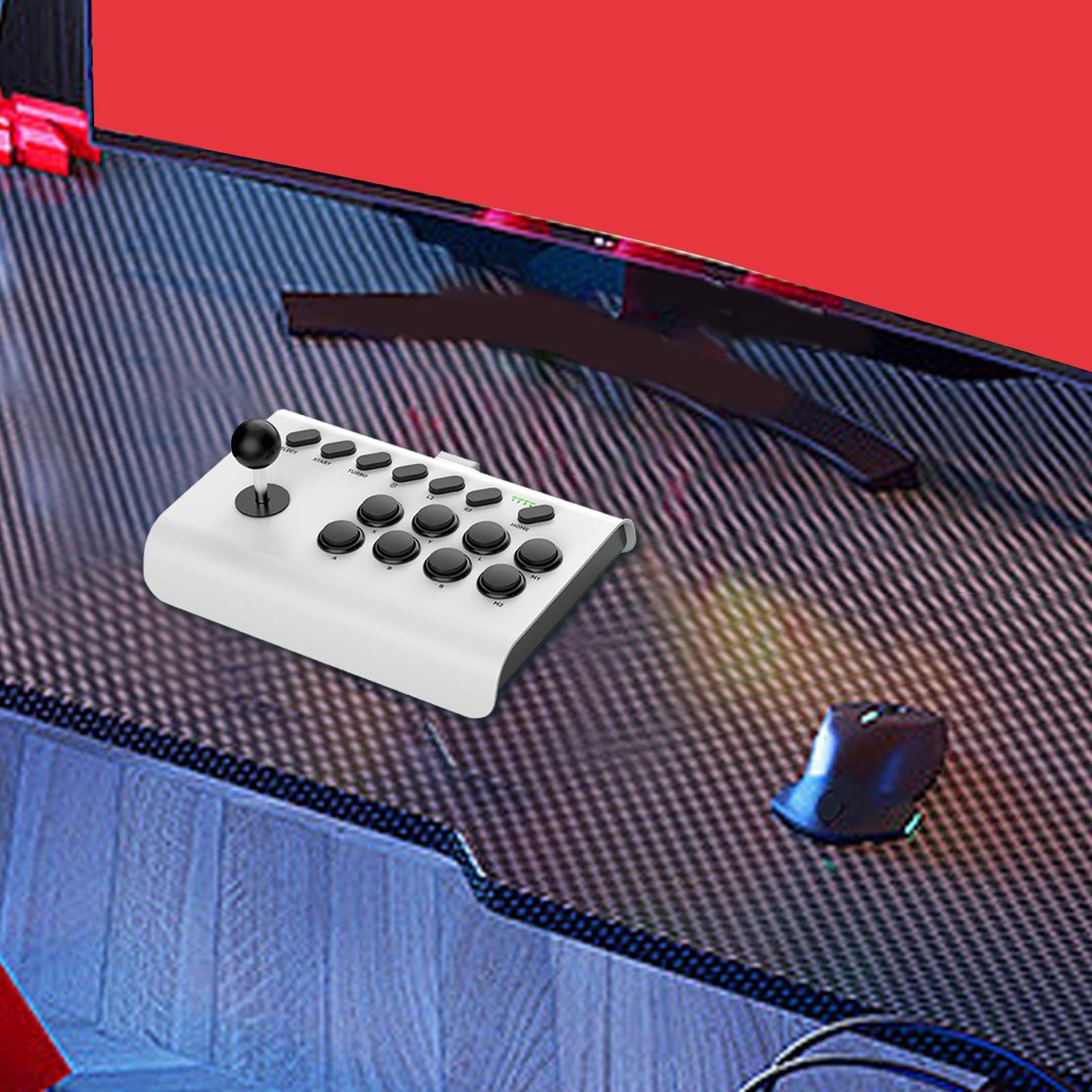 Lucha Arca, Joystick Lucha para Juegos Arcacon Funciones Turbo/Macro, Accesorios nostálgicos Juegos Arcapara