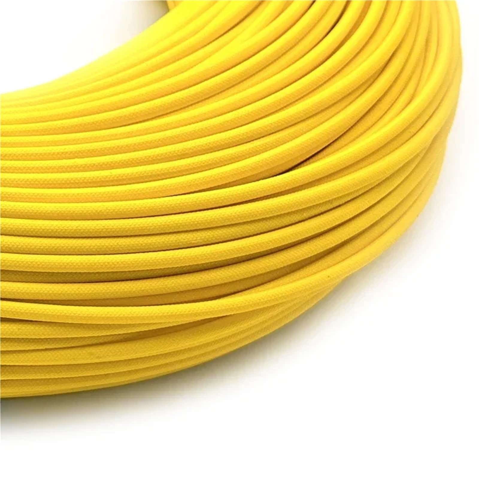 Manguito de Alambre Trenzado de Fibra de Vidrio Resistente al Fuego for aislar Cables y tuberías.(Black,10mm,10M)