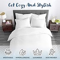 Vista 5 de Guardmax Waterproof Duvet Cover - Jersey Fabric with Zipper Closure Premium Quality, Bed Bug & Allergen Proof King (104 x 86)