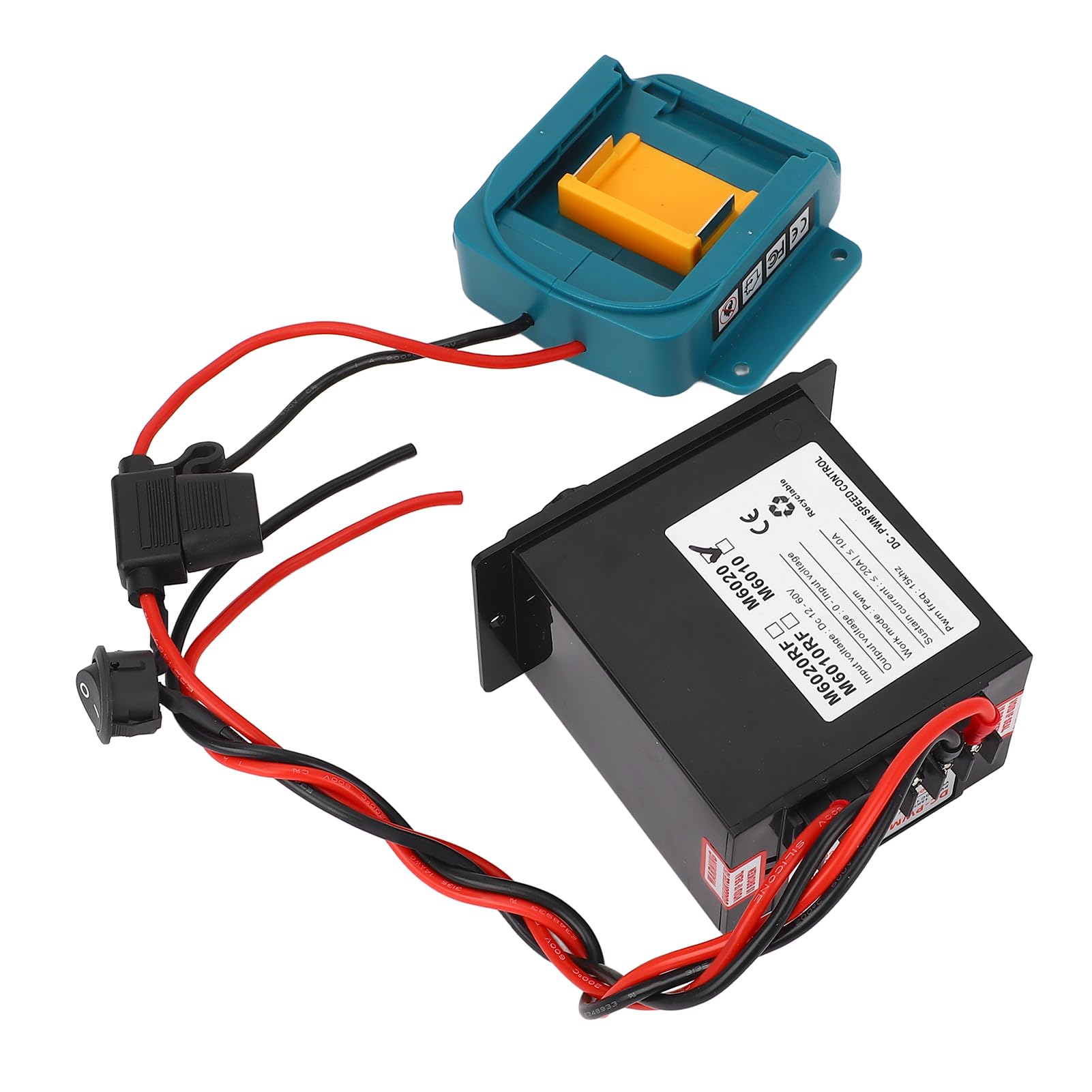 Adattatore Batteria Kit Controller velocità Motore, Interruttore