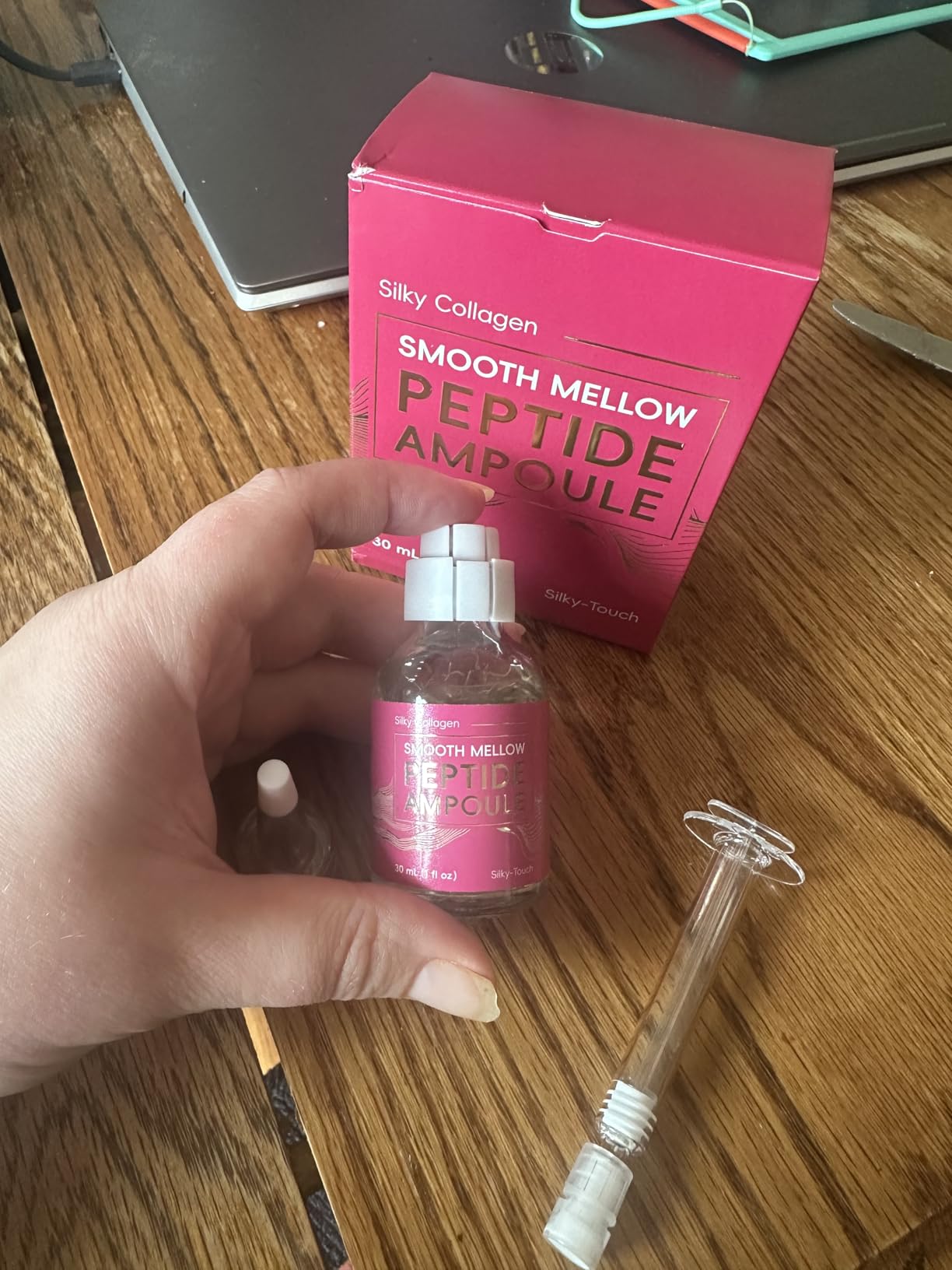 Generic Silk Peptide Intensive Lifting Ampoule, Deep Collagen Silk Peptide Ampoule, Anti-Aging Serum for Face, Tightening and Lifting, Smoothing, Firming & Hydrating Skincare, 1 Fl Oz