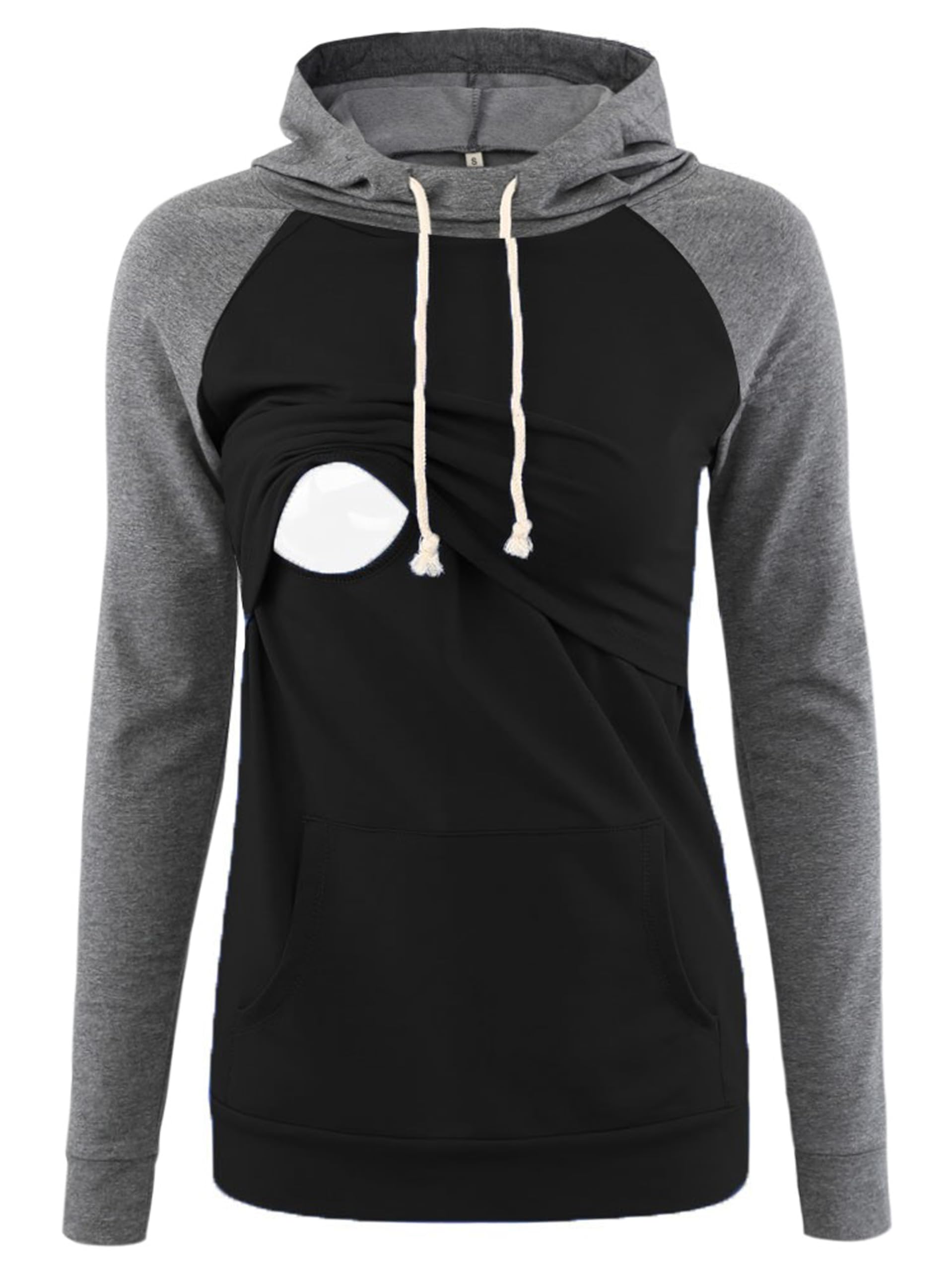 Pull de maternité à manches longues avec maille extensible anti-pression - 5