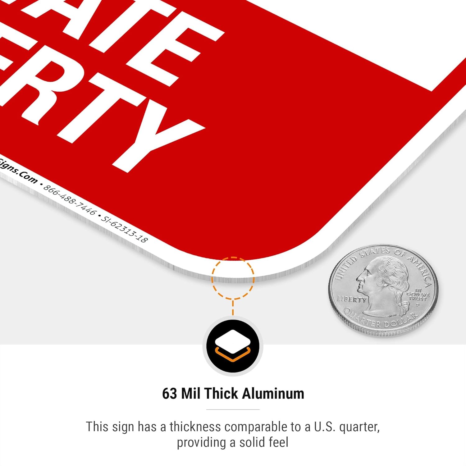 Private Property No Sitting Or Climbing On Rocks Sign, 12x18 Inches, 55 mil Thick HDPS (high Density polystyrene), Made in USA