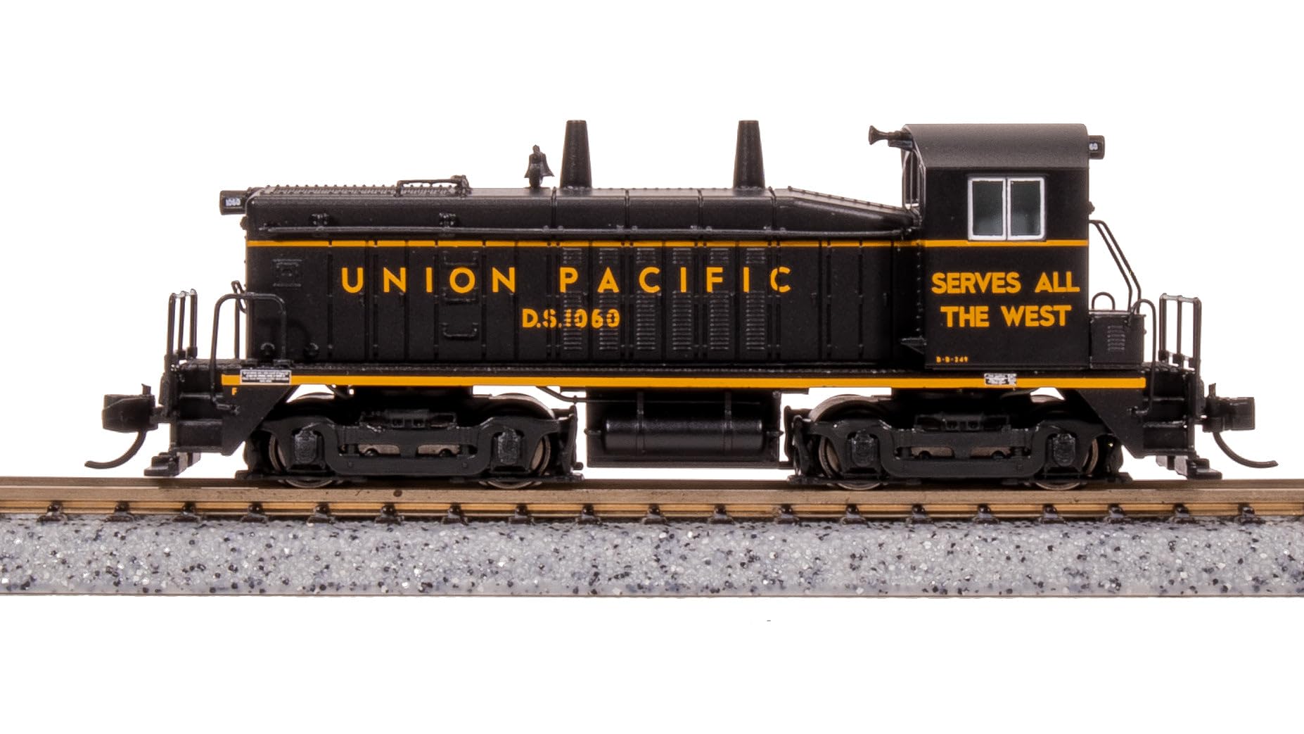 Broadway Limited 7501 EMD NW2, UP 1073, Black w/Yellow, Paragon4 Sound/DC/DCC, N Scale