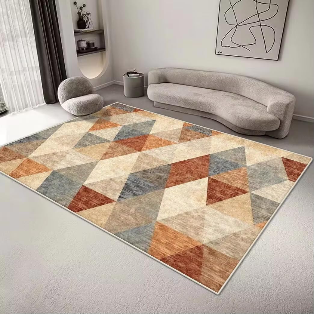 Tapis géométrique salon 180x270 pour moderniser une chambre froide