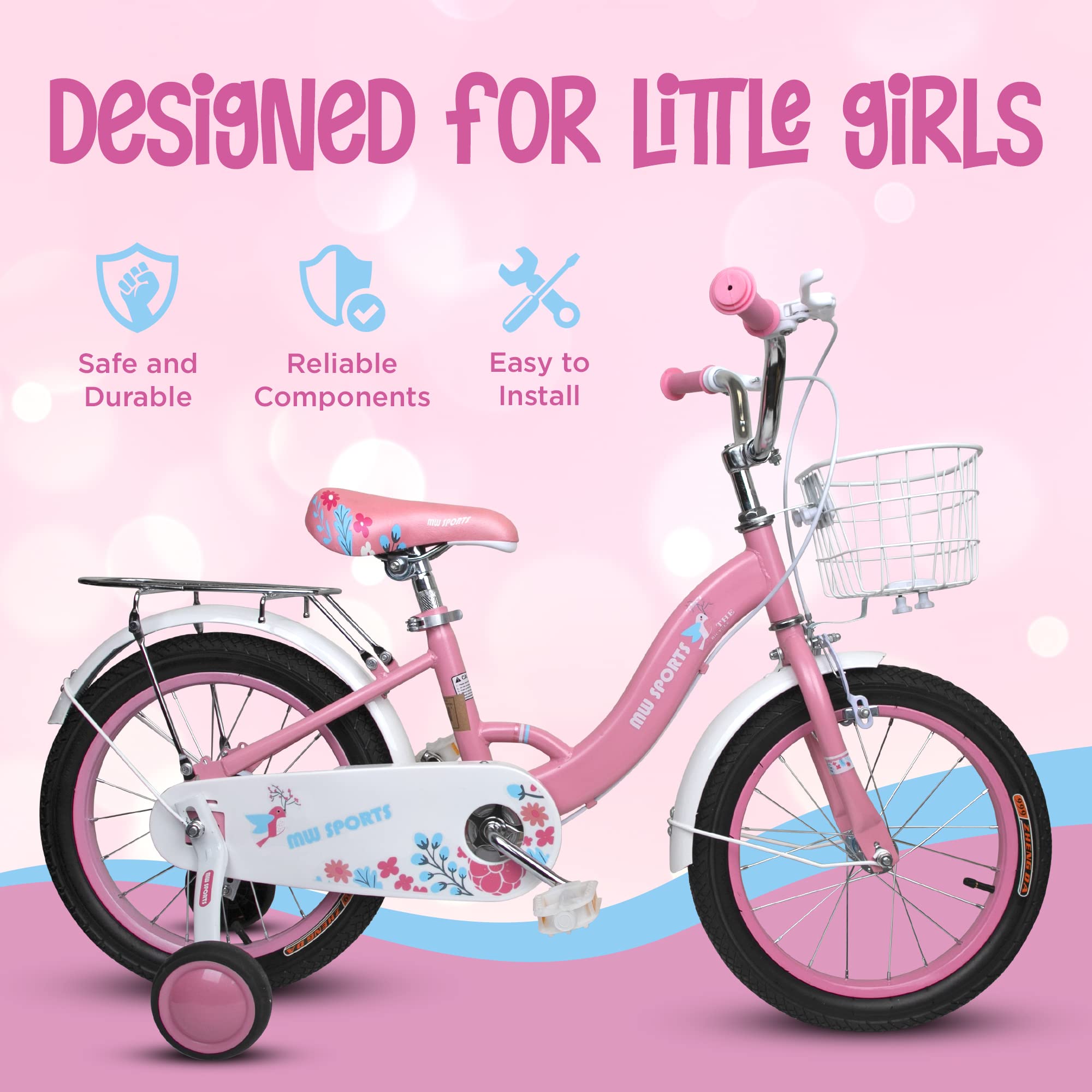 Slippery Racer Kids Bike (Pink)