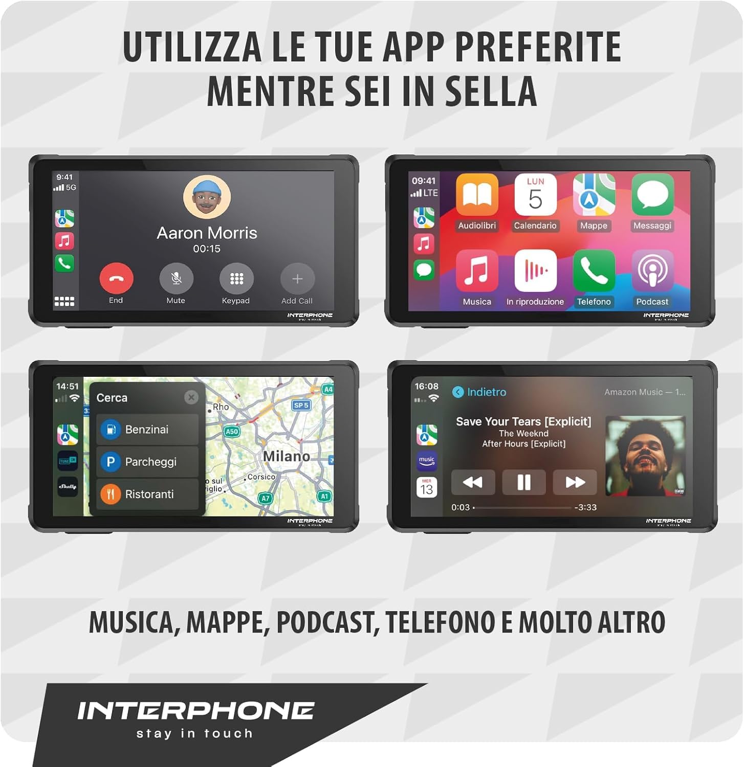 INTERPHONE INTERPHORIDESYWIRE - Ricambio Accessorio per RIDESYNC, Cablaggio 12V per Collegamento alla Batteria, Anche per Predisposizione su Altra Moto