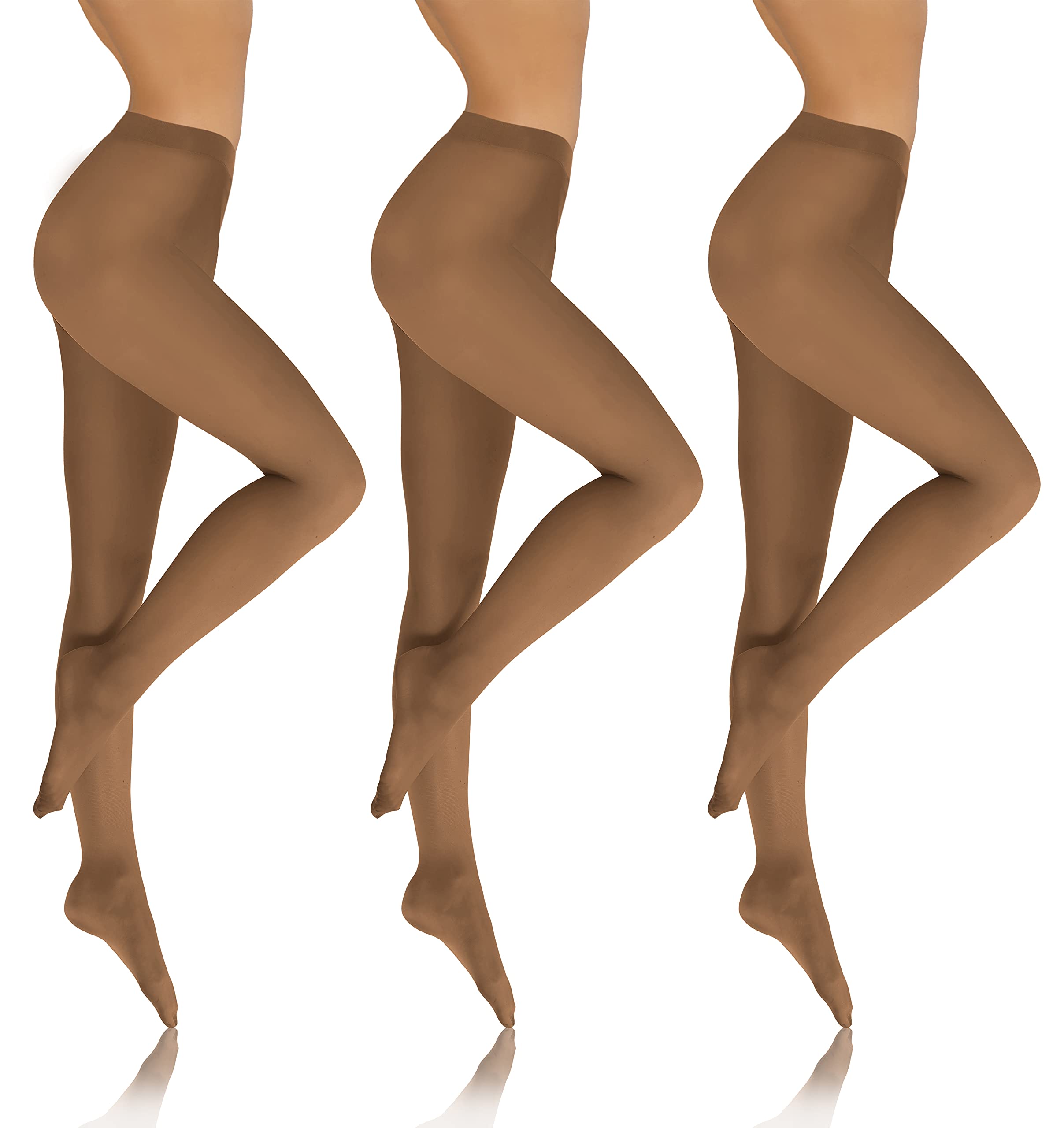 Sesto Senso 3 Pack Tights Women Opaque 70 Den Microfibre 4 L White