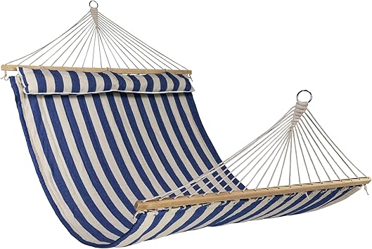 Striped Quilted Two Person Double Hammock