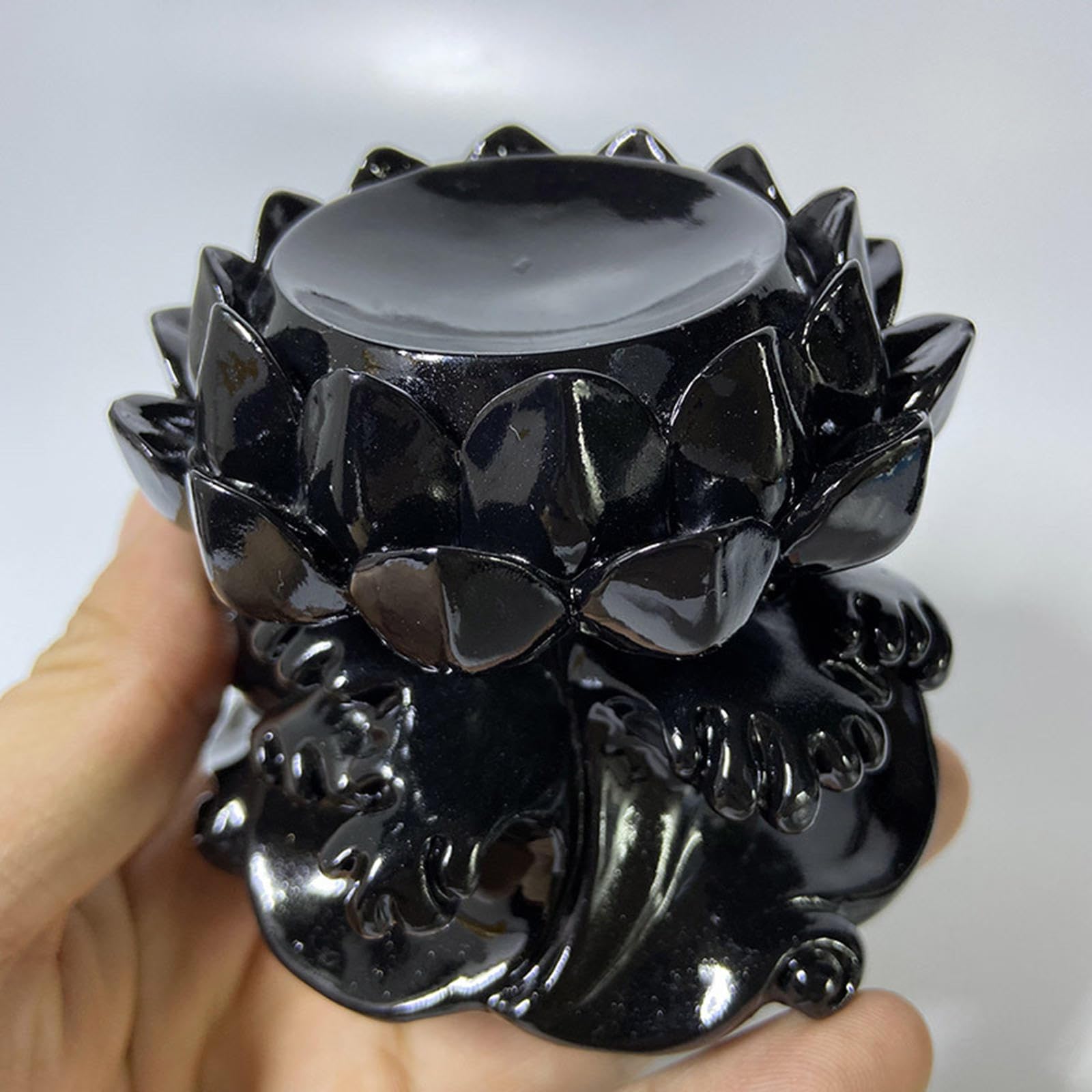 Duży Stojak Na Kryształową Kulę Lotosu Wyświetlacz Kuli, Naturalne Uzdrawianie Feng Shui Szklana Kula Podstawka Do Uchwytu Dekoracja Statuy, Do Kuli 60mm-150mm,large