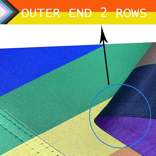 Miniatura 6 de Progress Pride - Banderas de jardín arcoíris  Bandera pequeña de progreso inclusivo de 12.5 x 18 pulgadas para lesbianas y transgénero LGBTQ