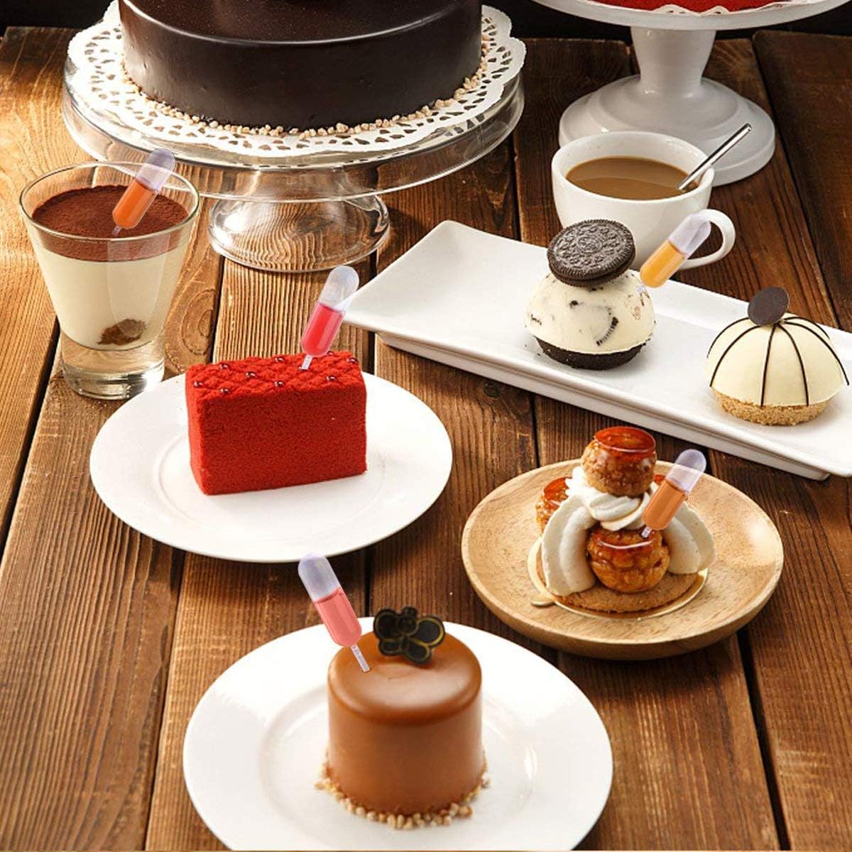 LanMa 150pcs Cupcakes Pipettes 4mL Plastic Pipettes Squeeze Transfer Pipettes for Strawberries Chocolate Ice Cream Mini Dropper: Industrial & Scientific