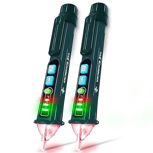 Probador de Voltaje, X-XIANQI Probador Detector de Voltaje Sin Contacto, Pluma Probadora de Electricidad, Rango Dual 12V-1000V/48V-1000V, Probador