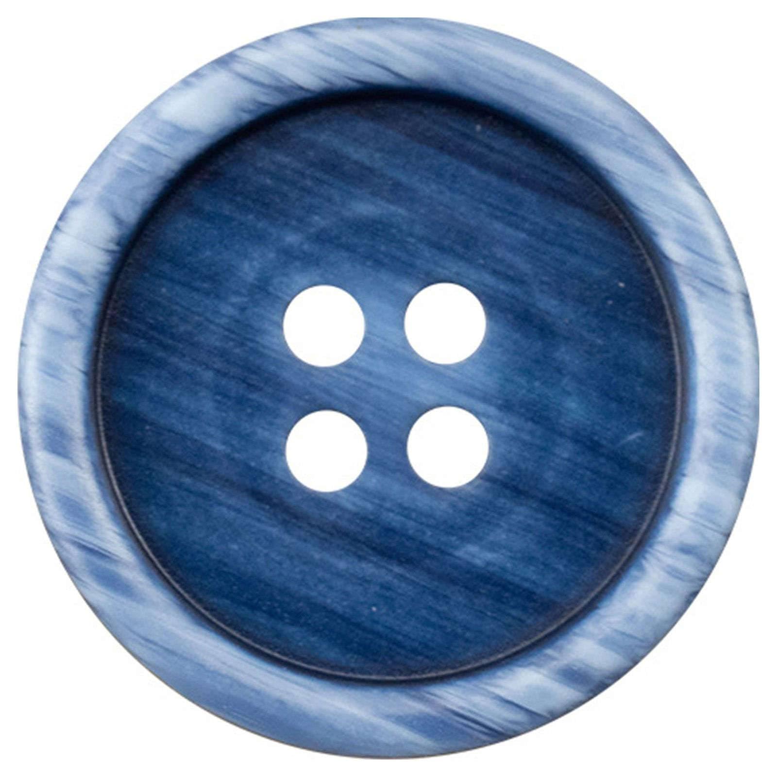 CCYXFB 10 Pieces Rustic Circles Wooden Buttons 4 Hole Decorative Buttons for Crafts-blue-25mm (1 inch)