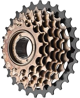 Dioche Rear Sprocket Freewheel 7-Speed Mountain Bike Freewheel Cassette Gear Set, Made of Highstrength Steel, Quiet and, a Reliable Accessory Suitable for Mountain Bikes.