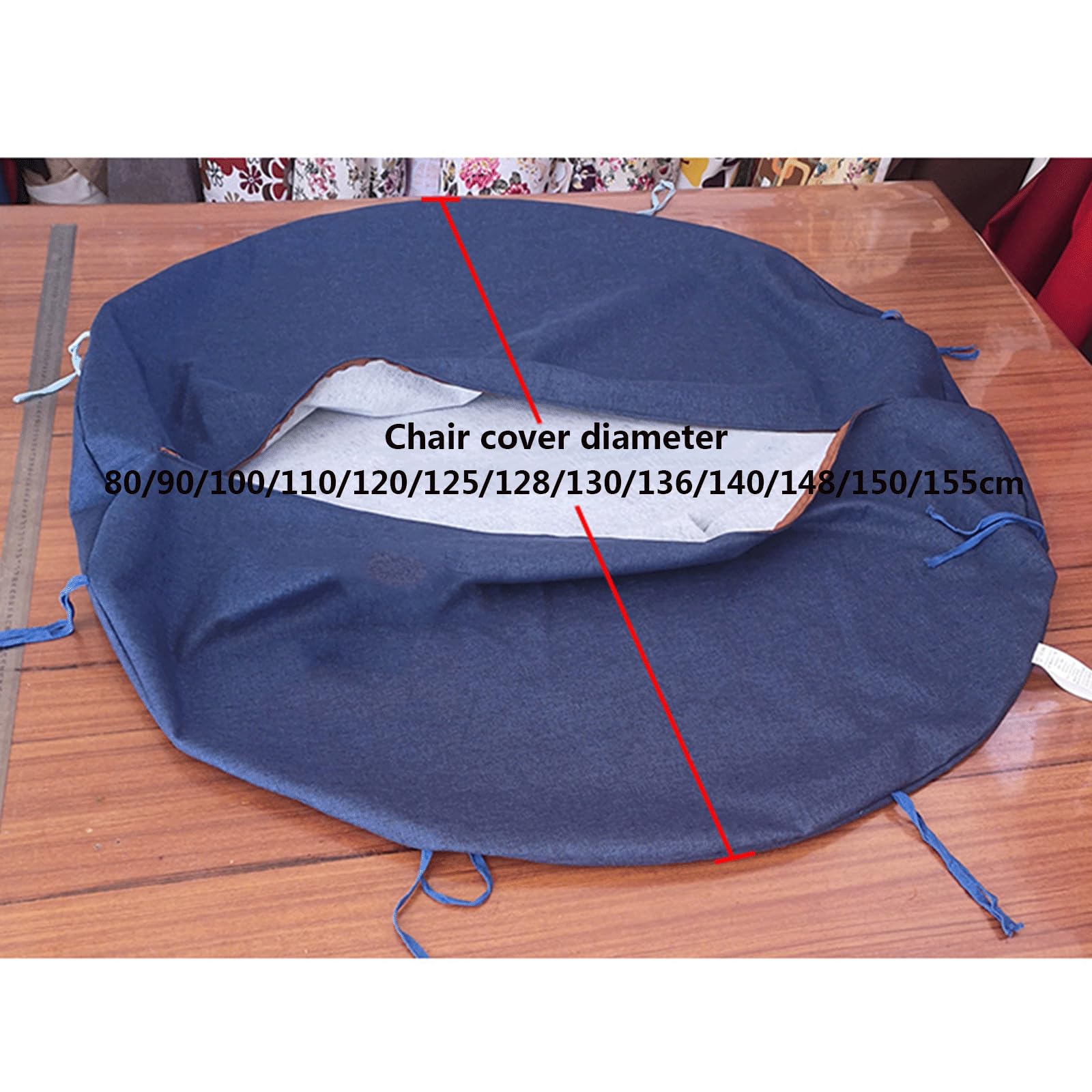 GUYANA Housse De Coussin Papasan Imperméable Facile à Nettoyer Jaune 100x100cm