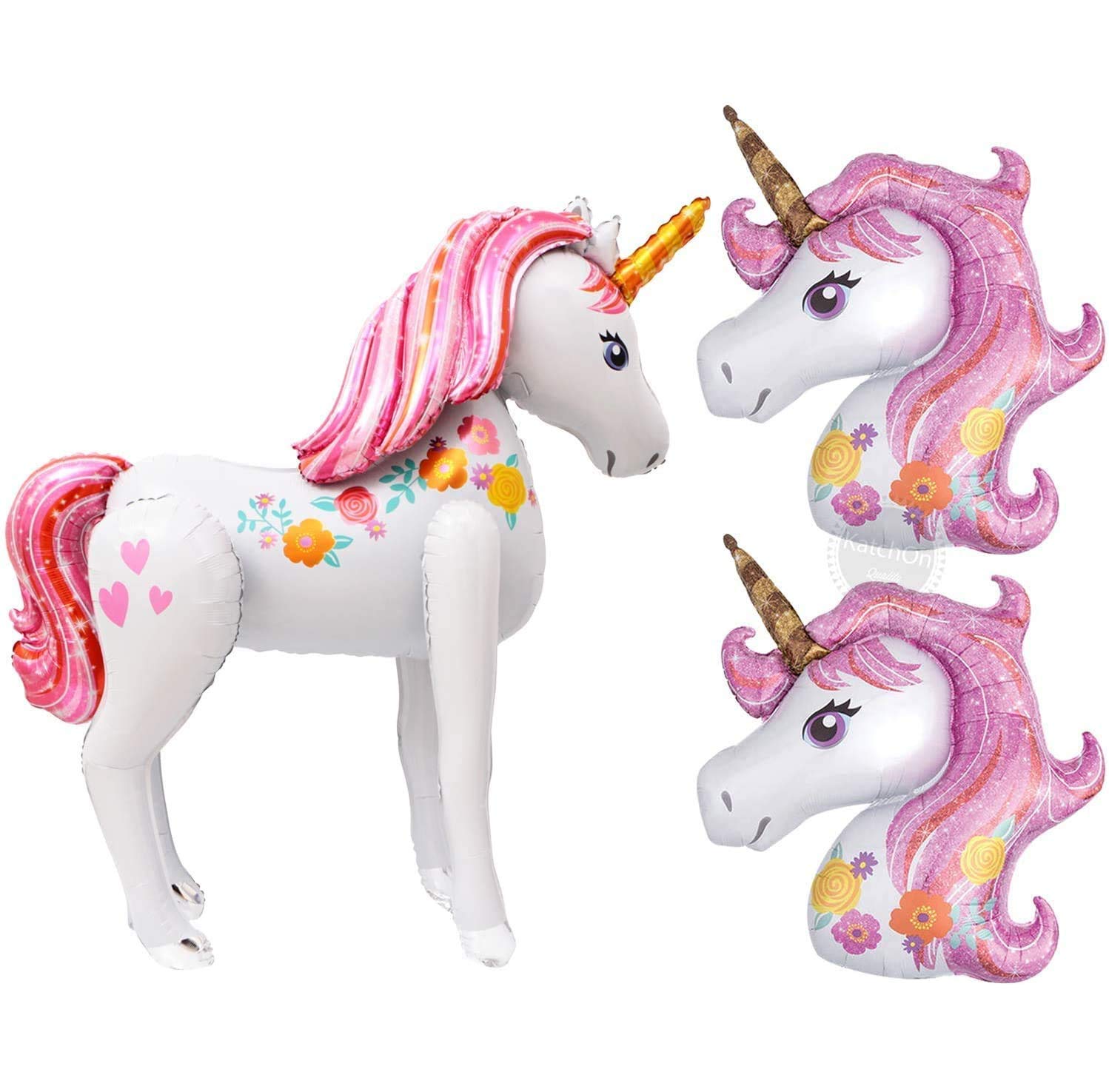 Cute Unicon Balloons Set 1 Xtra Large Unicorn Balloon 46 Inch 2