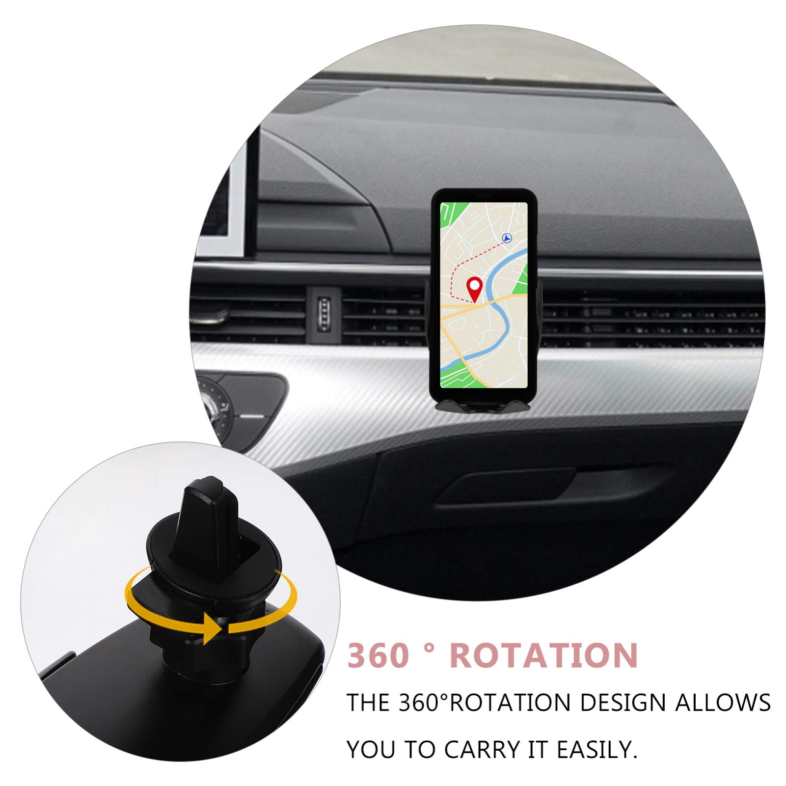 VICASKY 1 Juego Soporte para Teléfono Móvil Soporte para Teléfono De Coche Soporte para Celular para Auto Estanteria Trastero Aleación De Aluminio Bandeja De Almacenamiento Inducción