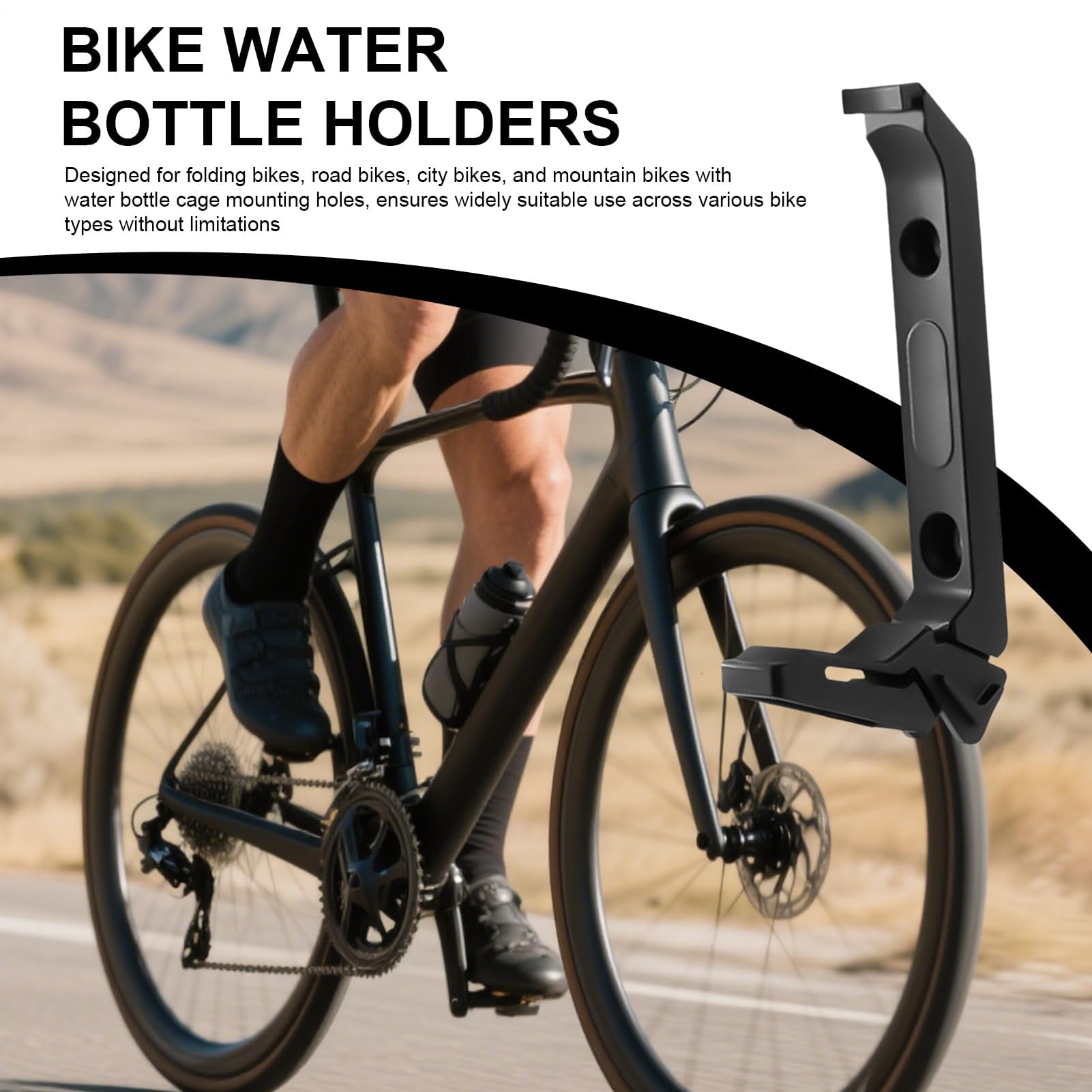 Portavasos portátil para Bicicleta, Soporte para Botellas de Agua para