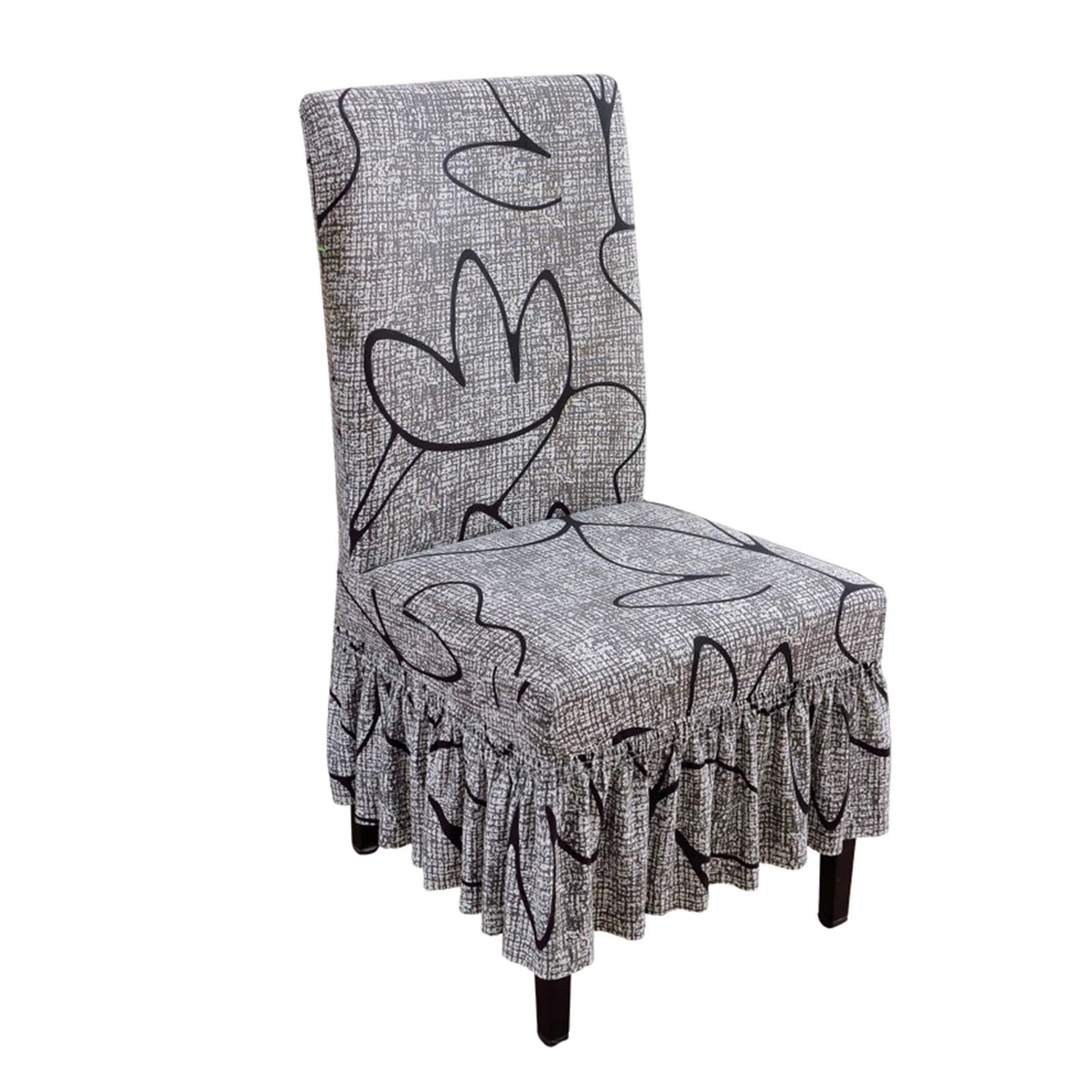 AIQIJOHI Wedding Chair Covers Stretch Spandex Dining Chair Cover Protectors Super Fit Banquet For Hotel And Wedding Ceremony