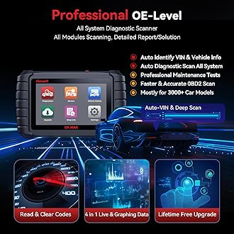 iCarsoft CR MAX 2025 Bidirectional Scan Tool All System 49+ Services and 47+ Special Functions Full Active Test OBD2 Scanner Diagnostic Tool Car Code Reader CAN FD with 38 Pin for Benz 20 Pin for BMW