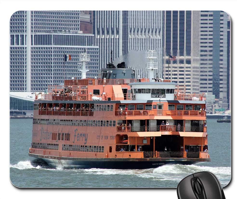 Mouse Pad - Ferry Staten Island New York Manhattan Boat Ship