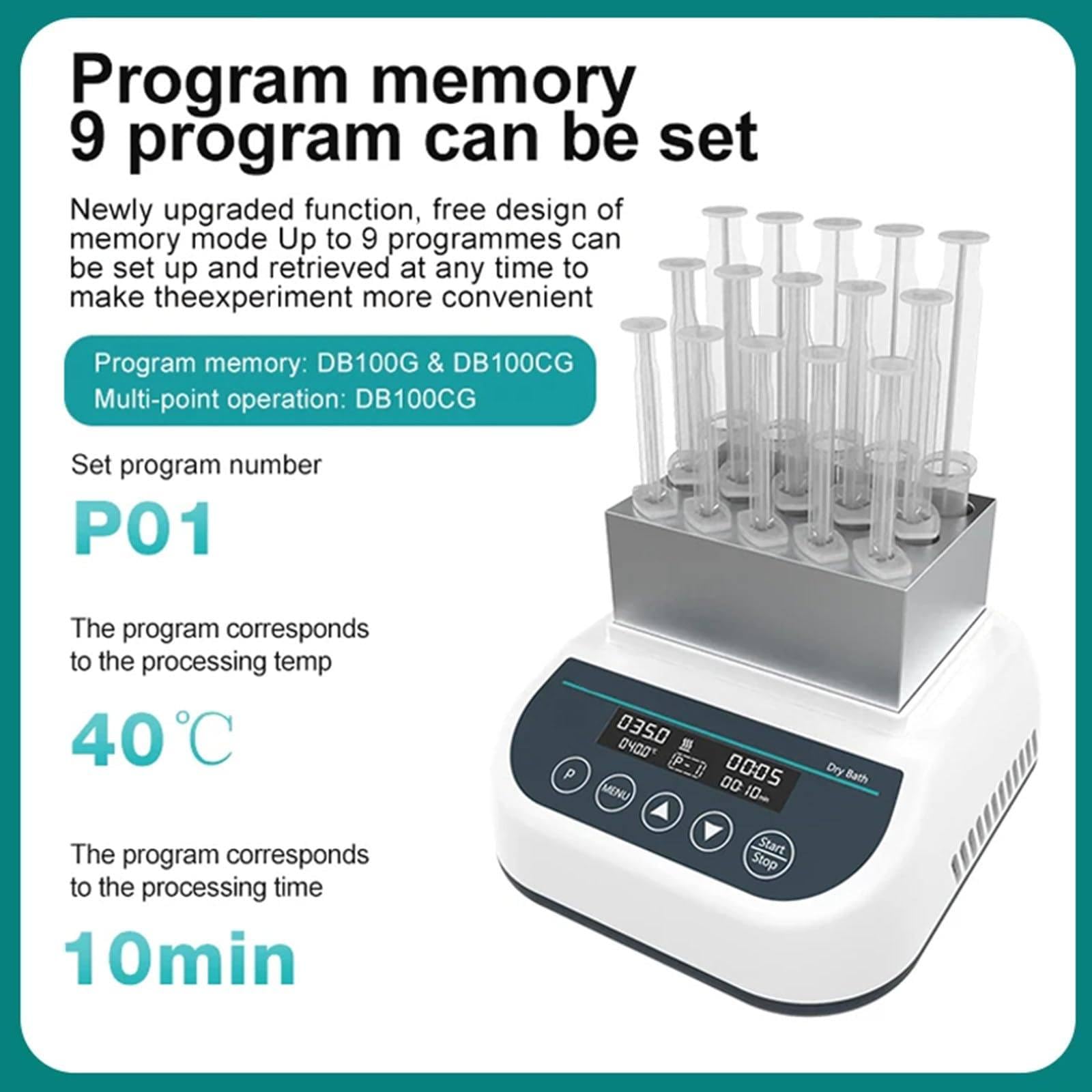 MáQuina De Calentamiento/Enfriamiento De Gel, Calentador De Gel De Plasma PRP PPP, BañO De Metal De Temperatura Constante, Temporizador De 5 S-23 H 59 Min, Jeringas De 5ml/10ml/15ml,Heating&Cooling
