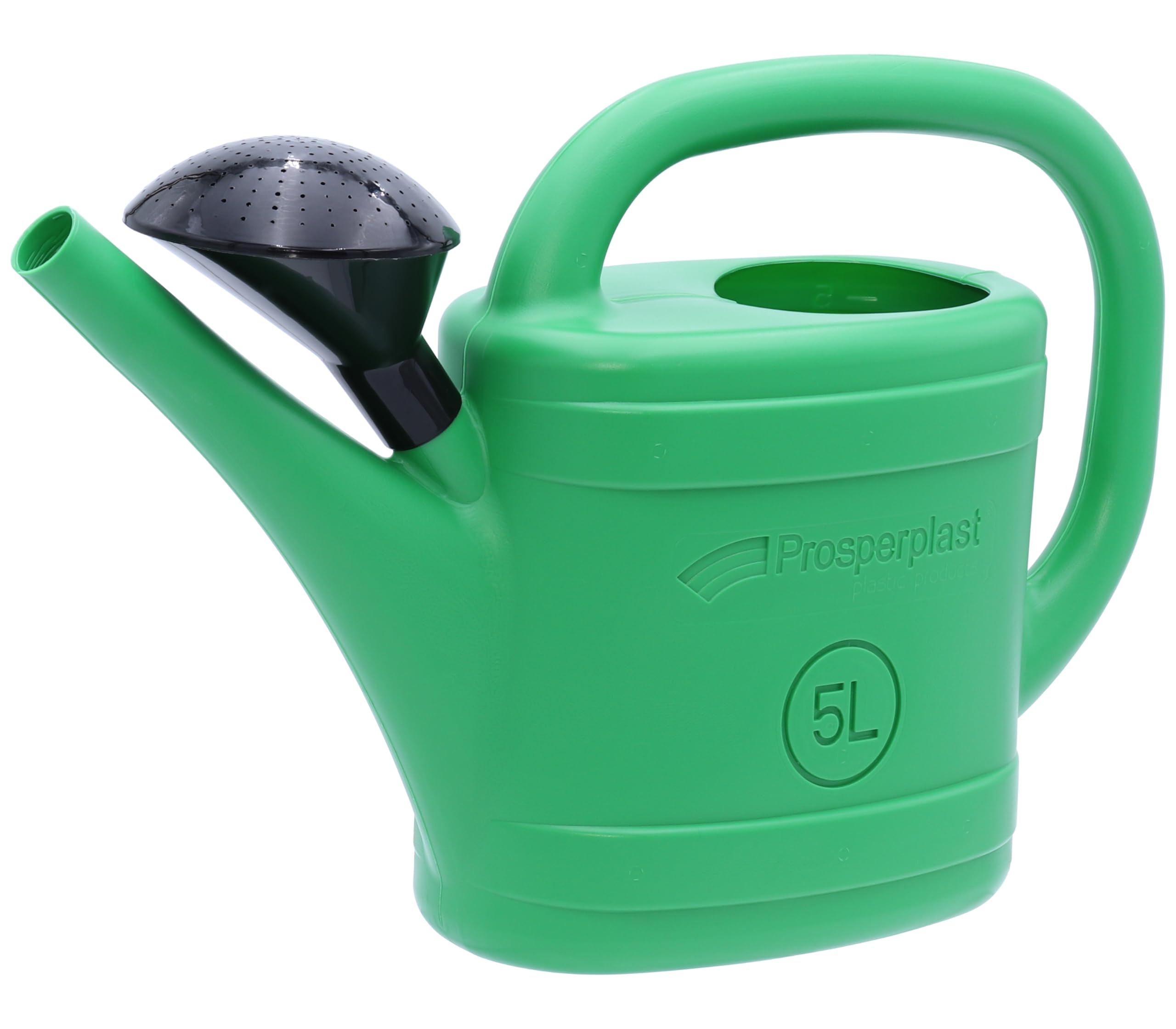 Gießkanne Spring 5 Liter, grün - Kunststoff-Gießkanne, Gartengießkanne - Blumengießkanne mit Abnehmbarer Gießbrause - für Blumen Garten Pflanzen & Bewässerung