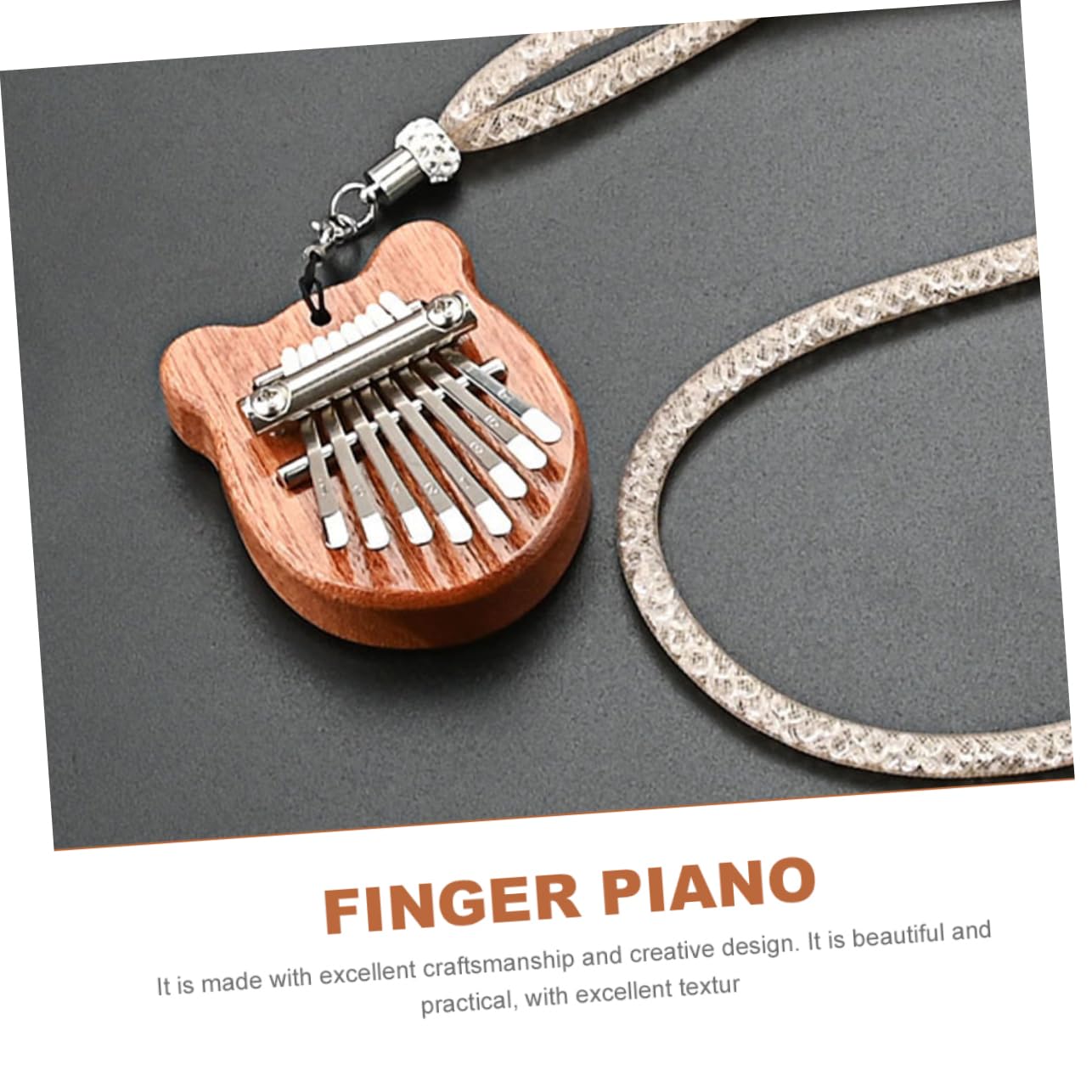 TOYANDONA 3kawałki Miniaturowa Kalimba z Drewna Instrument Muzyczny Do Gry Domu Etui i Ergonomiczny Kształt Dla Łatwego Odtwarzania Melodii