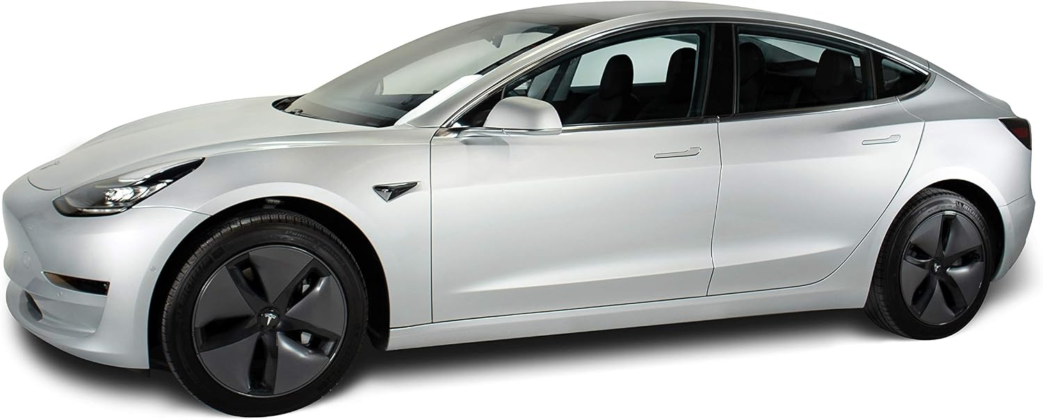 Nikola Pro Tesla Model 3 Door Handle Wrap Kit (Silver Metallic)