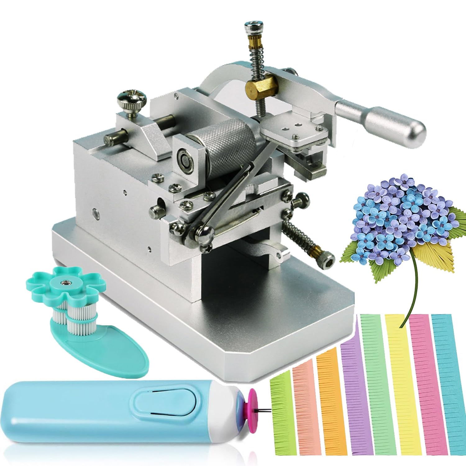 Machine manuelle à paperolles avec largeur réglable, outils de paperolles et stylo pour projets d'art 3D faits à la main