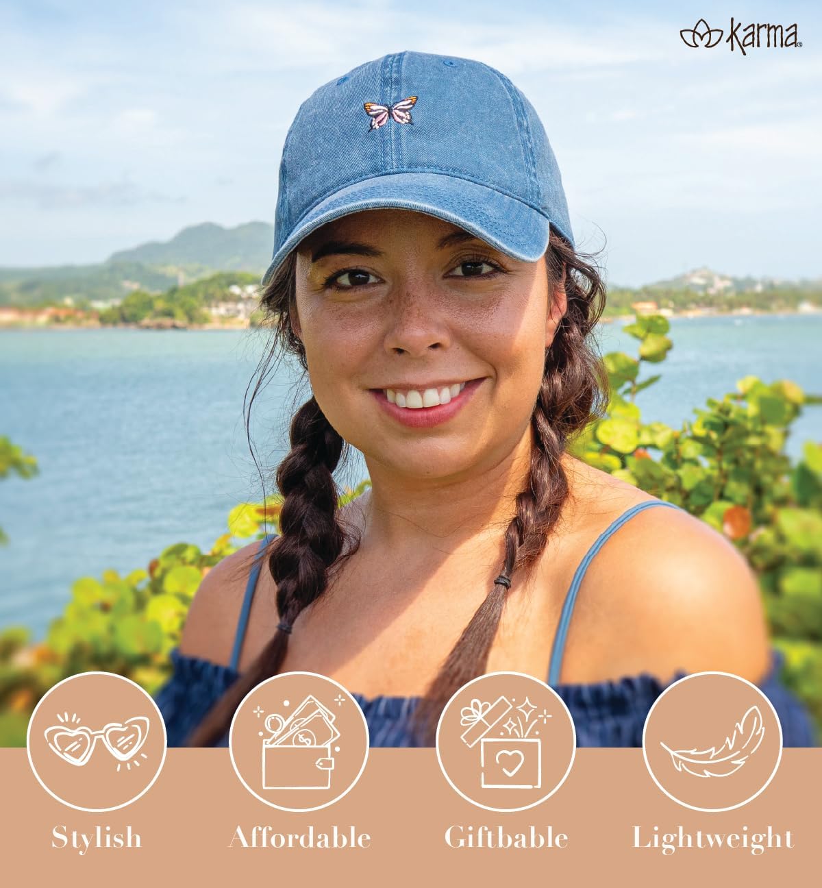 Karma Womens Dad Hat - Image 5