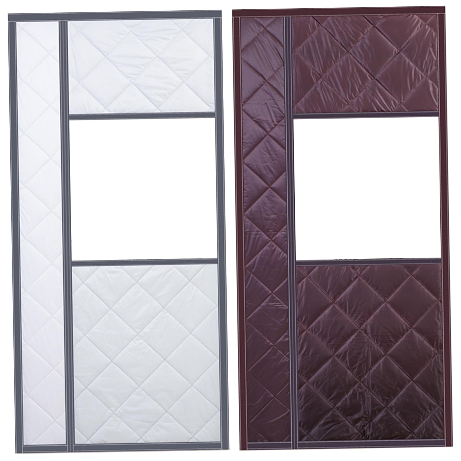 Rideaux de porte thermiques pour l'hiver entrée maison isolation café