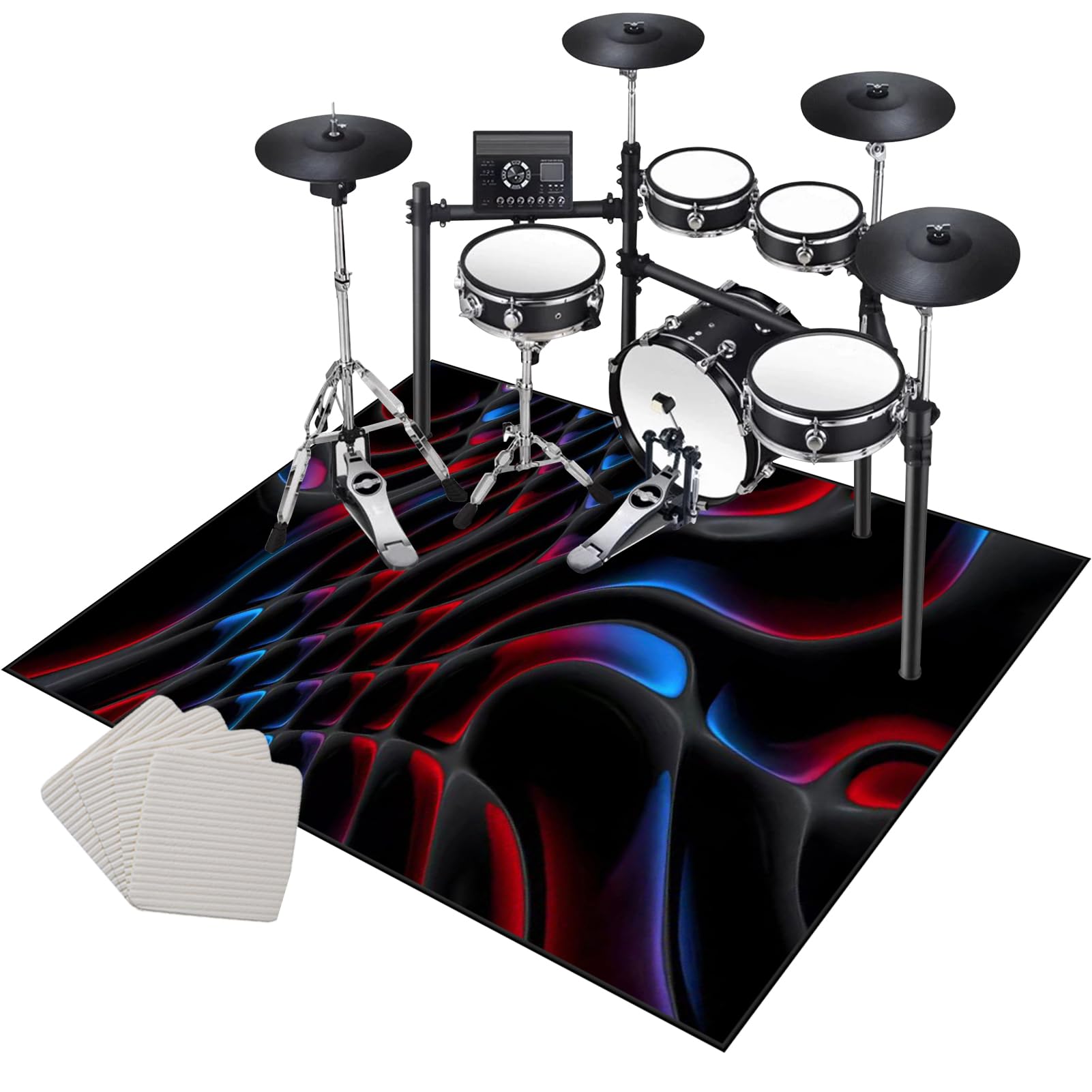 200 x 170 cm Dywan Bęben Antypoślizgowy Dźwiękoszczelny koc Domowy dywanik bębnowy do bębna basowego i innych mat do instrumentów muzycznych Mata Drum