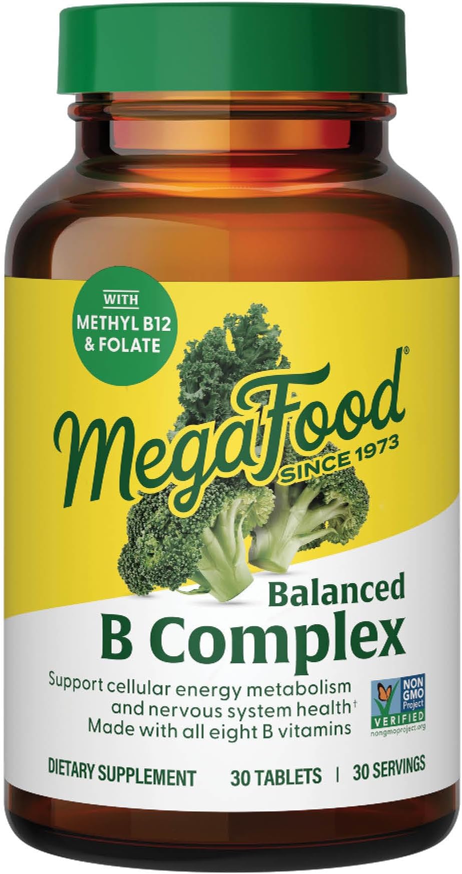 Balanced B Complex Gluten-free Multivitamin Dietary Vegan Supplement (30 Tablets)