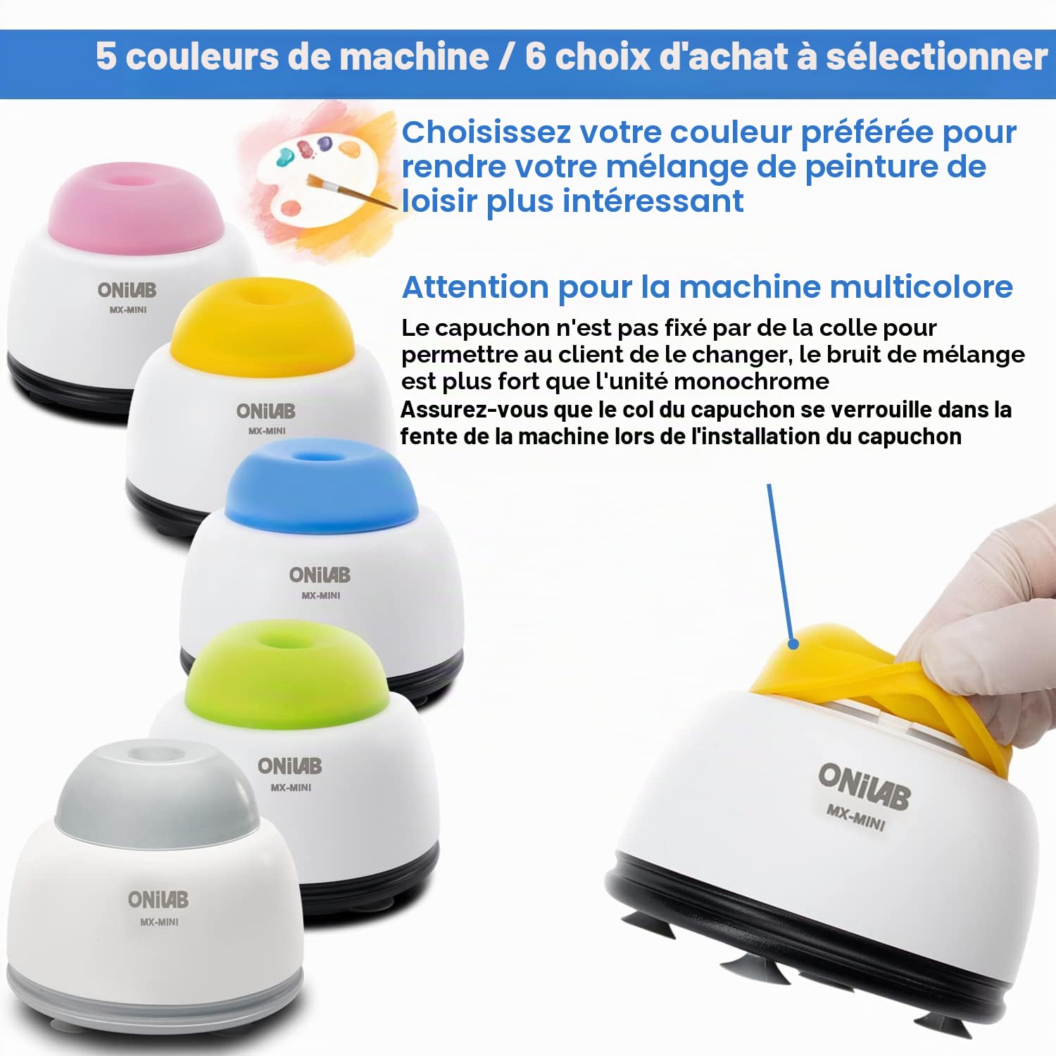 ONiLAB Mini mélangeur Vortex avec fonction tactile, mélange de vernis à ongles, encre de tatouage, adhésifs pour cils et peintures acryliques, pour tubes de centrifugeuse et tubes à essai, vert