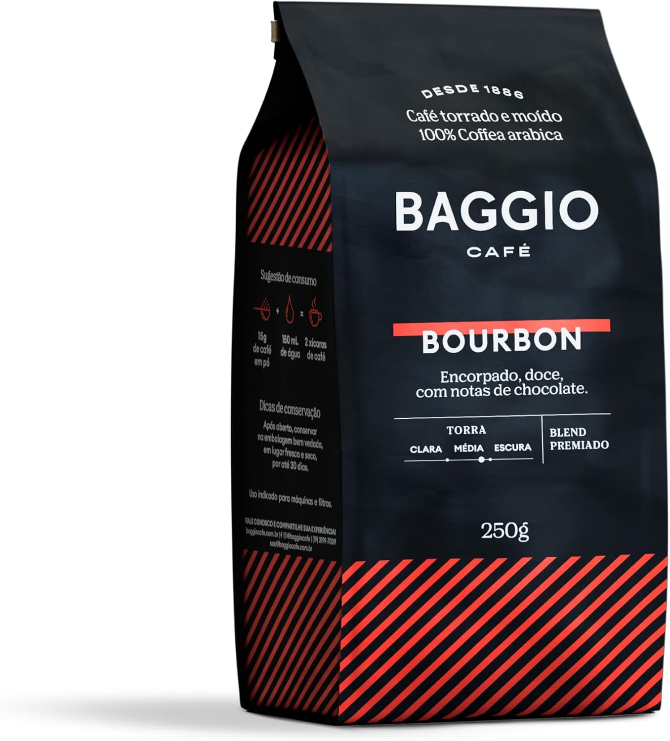 Baggio Café Café Torrado e Moído Bourbon 250g