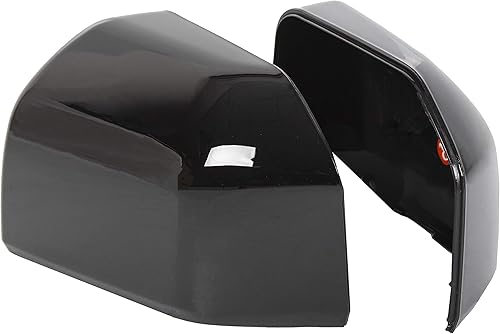 Miniatura 4 de ECOTRIC Parte superior superior superior del conductorpasajero - Fundas de espejo negro brillante para Ford F150 F-150 2015-2020 (juego de 2 fundas
