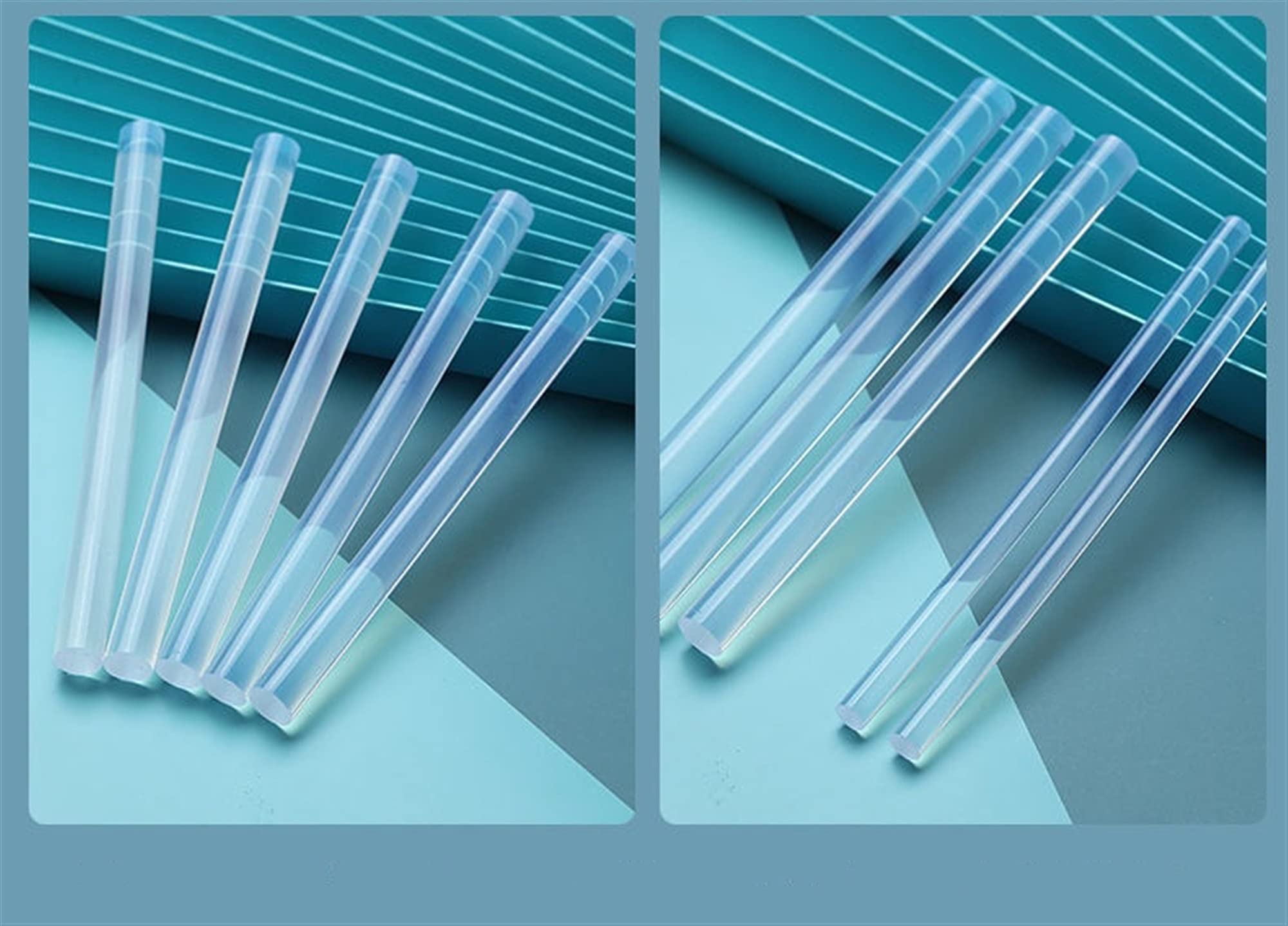 Pegamento termofusible 7 / 11MM Pegamento de fusión en Caliente Strillo Adhesivo Strip de Adhesivo de fusión en Caliente Pistola de Pegamento Caliente Protección Ambiental y Transparente